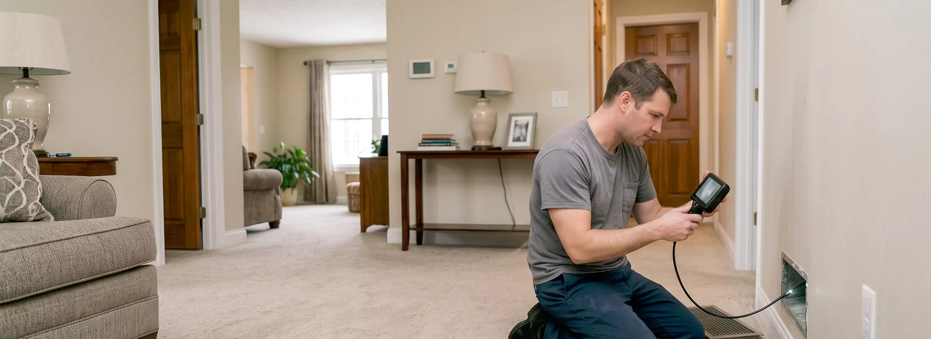 Air Duct Camera Inspection in Edison, New Jersey