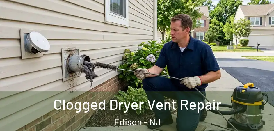 Clogged Dryer Vent Repair Edison - NJ