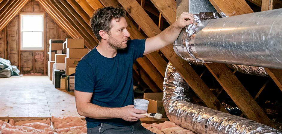 Duct Board Leak Repair in Edison