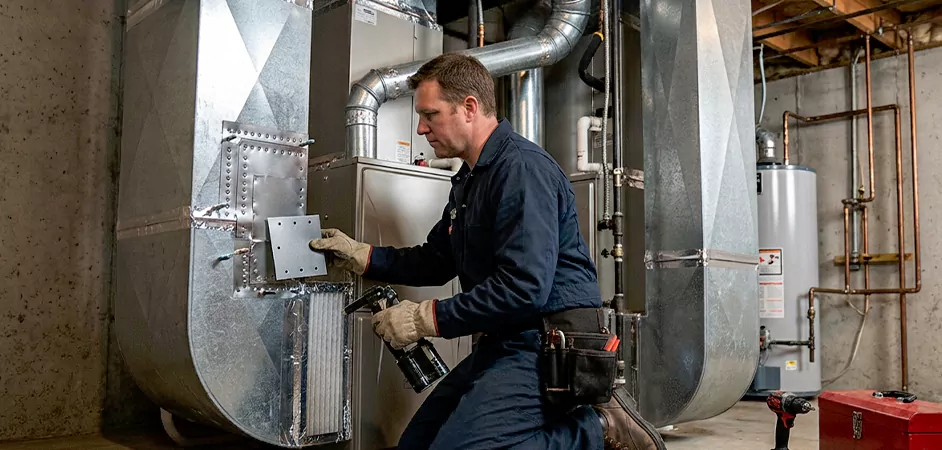 Supply and Return Plenum Repair in Edison