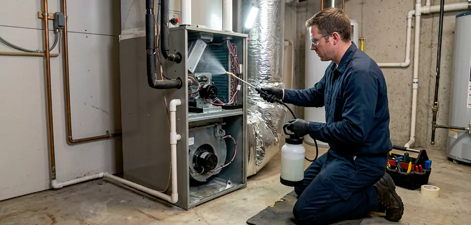 Air Handler Antimicrobial Treatment in Edison